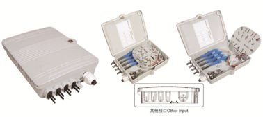 China Optical Fiber Distribution Box 213X163X47mm,wall-mounted,IP65,8pcs adaptors OR 1X8 splitter supplier