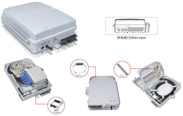 China Plastic fiber optical distribution box,320X240X100mm,wall-mounted(INDOOR),IP65,2PCS 1X8 /1X16 SPLITTER,supporting uncut supplier